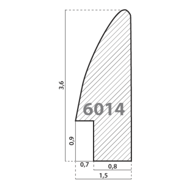 6014\46 Деревянный багет