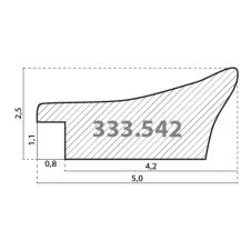 333.542.311 Деревянный багет