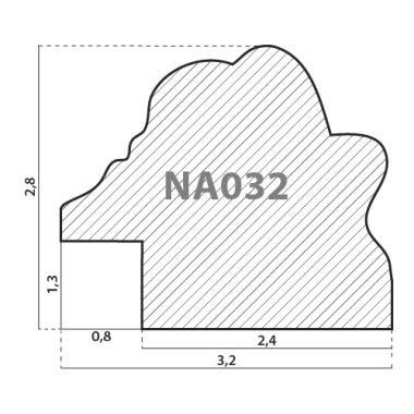 NA032.1.079 Деревянный багет