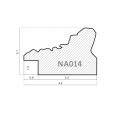 NA014.1.228 Деревянный багет (НОВЫЙ ДИЗАЙН)