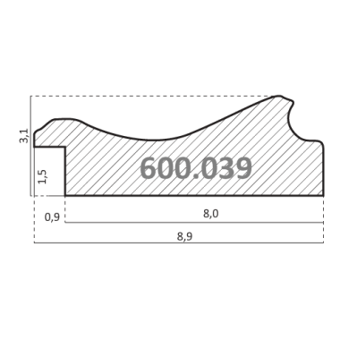 600.039.985 Деревянный багет