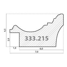 333.215.450 Деревянный багет