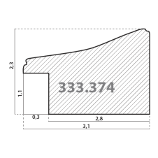 333.374.001 Деревянный багет